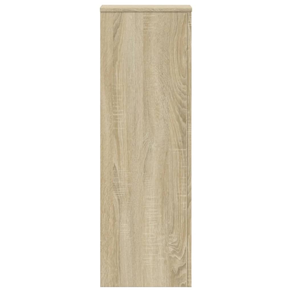 VidaXL Plantenstandaard 33x33x100 cm bewerkt hout sonoma eikenkleurig