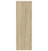 VidaXL Plantenstandaard 33x33x100 cm bewerkt hout sonoma eikenkleurig