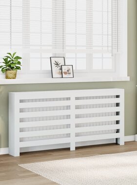 VidaXL Radiatorombouw 175x20x82 cm bewerkt hout wit