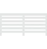 VidaXL Radiatorombouw 175x20x82 cm bewerkt hout wit