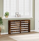 VidaXL Radiatorombouw 149x20x82 cm bewerkt hout gerookt eikenkleurig