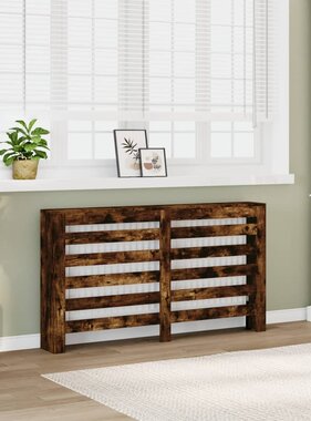 VidaXL Radiatorombouw 149x20x82 cm bewerkt hout gerookt eikenkleurig