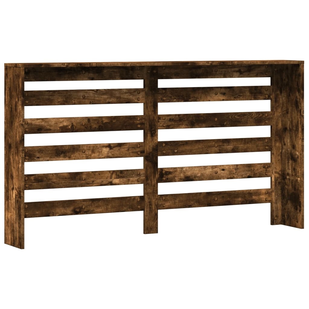 VidaXL Radiatorombouw 149x20x82 cm bewerkt hout gerookt eikenkleurig