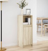 VidaXL Dressoir met LED 38x34x100 cm bewerkt hout sonoma eikenkleurig
