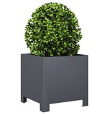 VidaXL Plantenbak 30x30x30 cm staal antracietkleurig