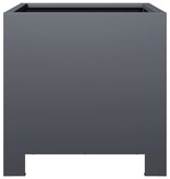 VidaXL Plantenbak 30x30x30 cm staal antracietkleurig