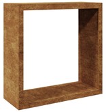 VidaXL Brandhoutrek 100x40x100 cm weervast staal