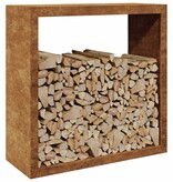 VidaXL Brandhoutrek 100x40x100 cm weervast staal