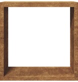 VidaXL Brandhoutrek 100x40x100 cm weervast staal