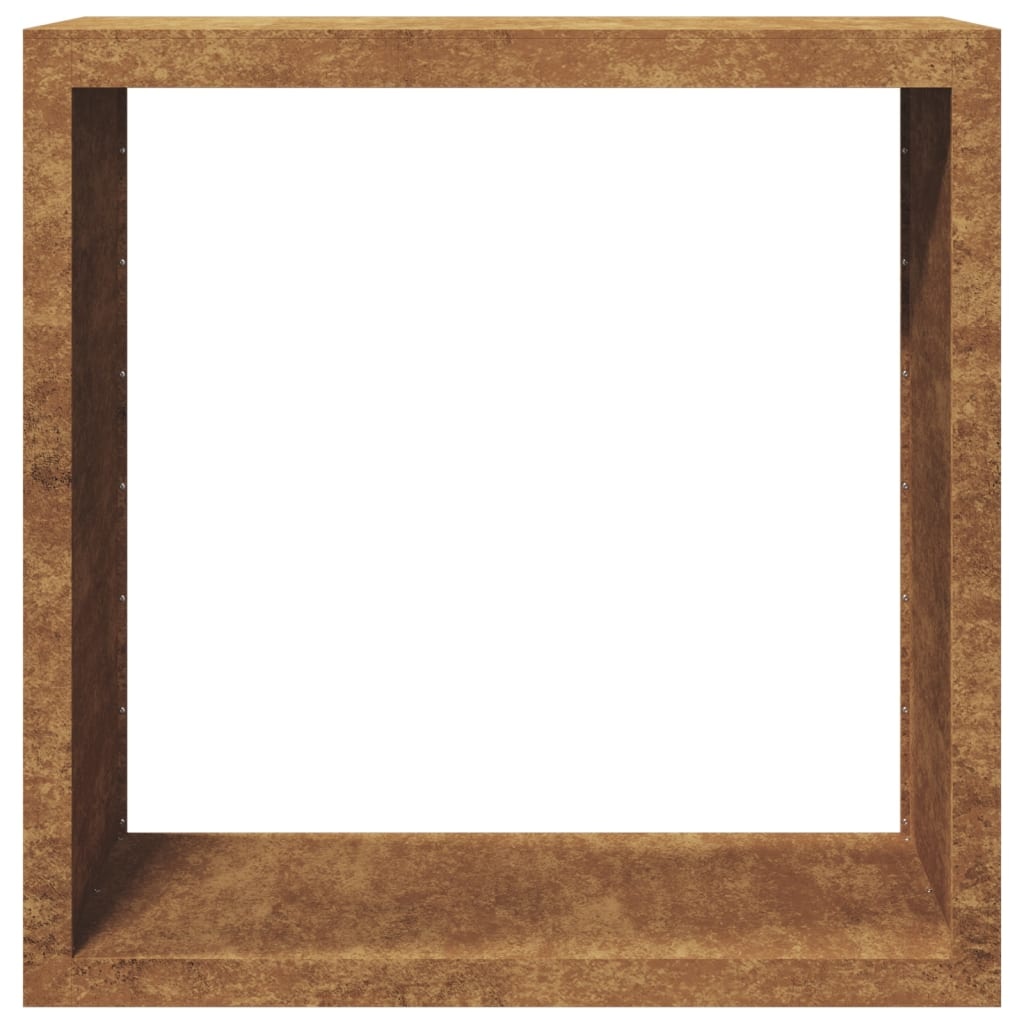 VidaXL Brandhoutrek 100x40x100 cm weervast staal