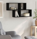 VidaXL Wandschap 100x20x53 cm bewerkt hout zwart