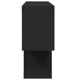 VidaXL Wandschap 100x20x53 cm bewerkt hout zwart