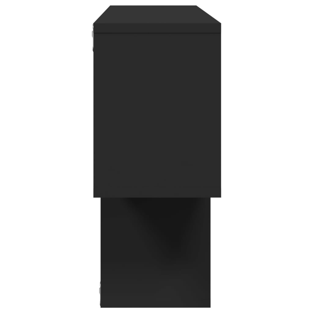 VidaXL Wandschap 100x20x53 cm bewerkt hout zwart