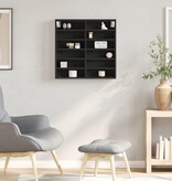 VidaXL Vitrinekast 60x8,5x58 cm bewerkt hout zwart