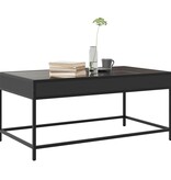 VidaXL Salontafel met Infinity LED 90x50x41 cm zwart