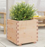 VidaXL Plantenbak 50x50x49,5 cm massief grenenhout