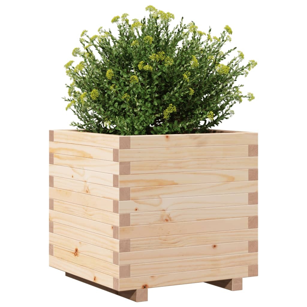 VidaXL Plantenbak 50x50x49,5 cm massief grenenhout