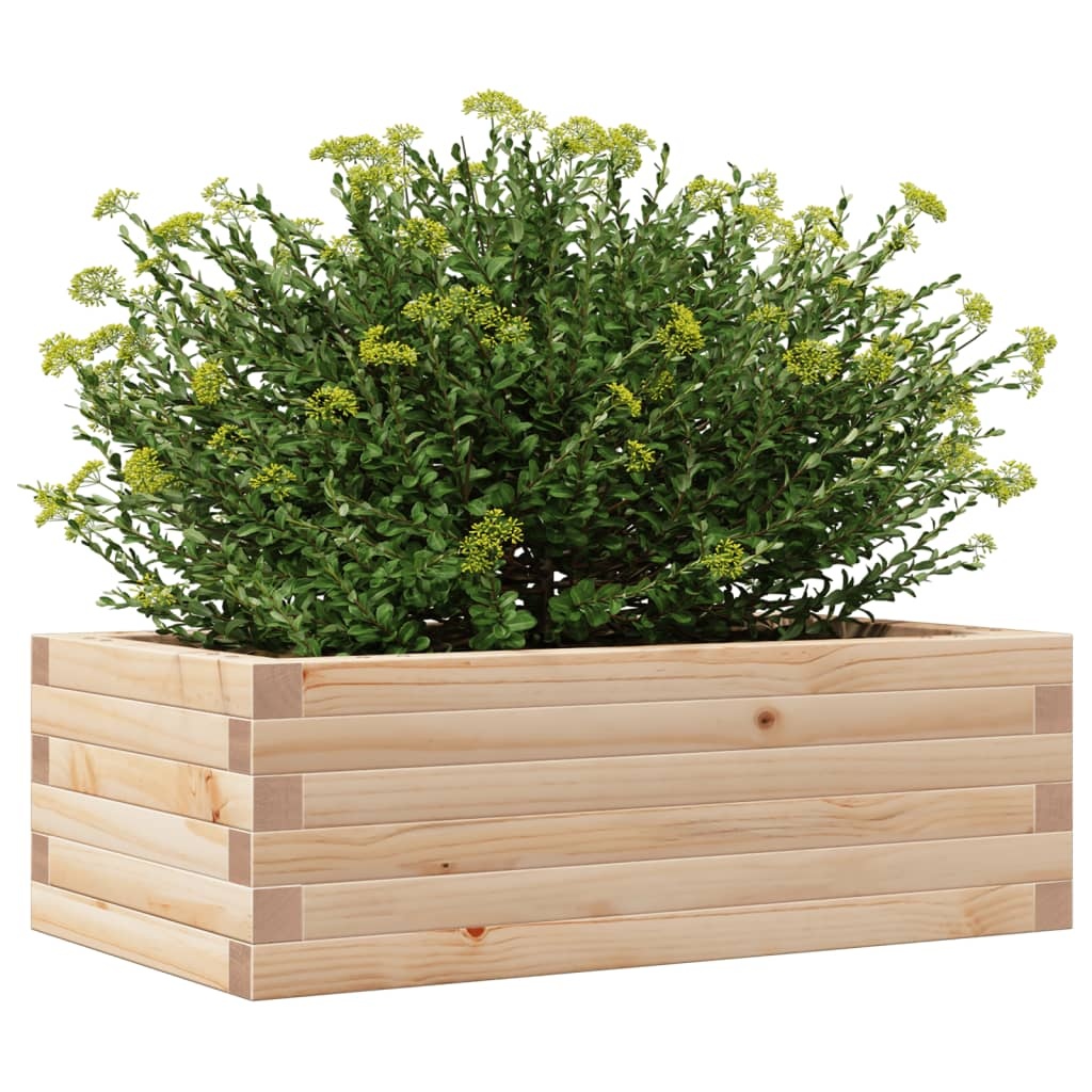 VidaXL Plantenbak 70x40x23 cm massief grenenhout