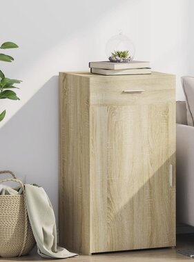 VidaXL Dressoir 50x42,5x93 cm bewerkt hout sonoma eikenkleurig