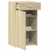 VidaXL Dressoir 50x42,5x93 cm bewerkt hout sonoma eikenkleurig