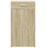VidaXL Dressoir 50x42,5x93 cm bewerkt hout sonoma eikenkleurig