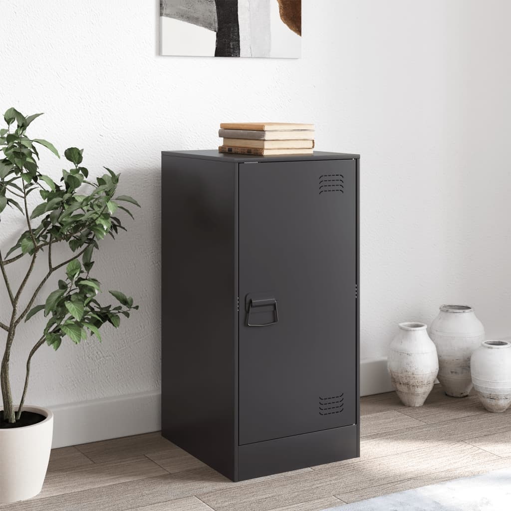 VidaXL Dressoir 34,5x39x73 cm staal zwart