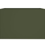 VidaXL Plantenbak 62x40x39 cm staal olijfgroen