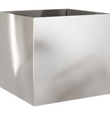 VidaXL Plantenbak 49x47x46 cm roestvrij staal zilverkleurig