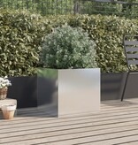 VidaXL Plantenbak 49x47x46 cm roestvrij staal zilverkleurig