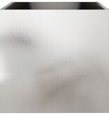 VidaXL Plantenbak 49x47x46 cm roestvrij staal zilverkleurig