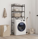 VidaXL Wasmachinerek 67x25x163 cm bewerkt hout bruin eikenkleur