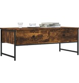 VidaXL Salontafel 101x49x39,5 cm bewerkt hout gerookt eikenkleurig