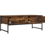 VidaXL Salontafel 101x49x39,5 cm bewerkt hout gerookt eikenkleurig