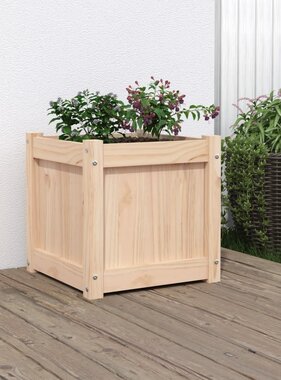 VidaXL Plantenbak 40x40x40 cm massief grenenhout