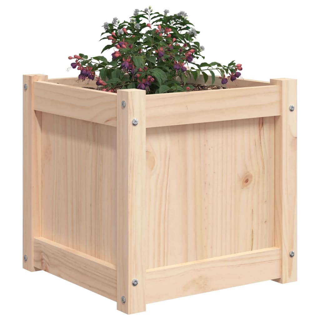 VidaXL Plantenbak 40x40x40 cm massief grenenhout