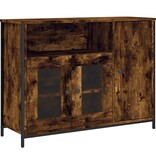 VidaXL Dressoir 100x35x75 cm bewerkt hout gerookt eikenkleurig