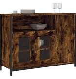 VidaXL Dressoir 100x35x75 cm bewerkt hout gerookt eikenkleurig