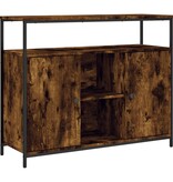 VidaXL Dressoir 100x35x80 cm bewerkt hout gerookt eikenkleurig