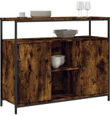 VidaXL Dressoir 100x35x80 cm bewerkt hout gerookt eikenkleurig