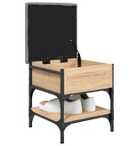 VidaXL Schoenenbank 42x42x45 cm bewerkt hout sonoma eikenkleurig