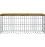 VidaXL Tuinbank schanskorfontwerp 103x44x42 cm geïmpregneerd hout