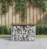VidaXL Tuinbank schanskorfontwerp 63x31,5x42 cm geïmpregneerd hout