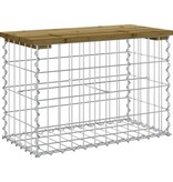 VidaXL Tuinbank schanskorfontwerp 63x31,5x42 cm geïmpregneerd hout