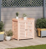 VidaXL Oppottafel met schappen 82,5x50x86,5 cm massief douglashout