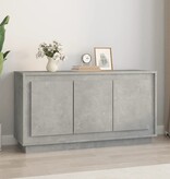 VidaXL Dressoir 102x35x55 cm bewerkt hout betongrijs