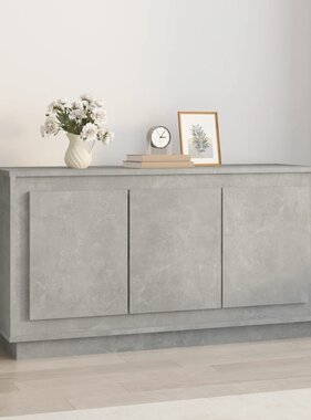 VidaXL Dressoir 102x35x55 cm bewerkt hout betongrijs