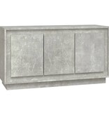 VidaXL Dressoir 102x35x55 cm bewerkt hout betongrijs