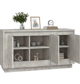 VidaXL Dressoir 102x35x55 cm bewerkt hout betongrijs