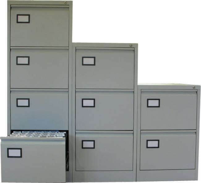 Dossierkasten 2, 3 of 4 laden staal