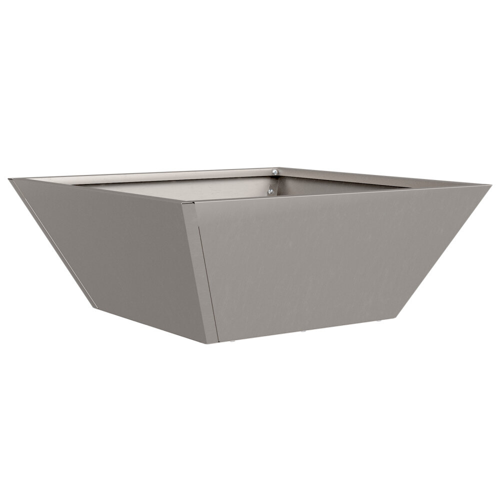 VidaXL Metalen Plantenbak Verweerd staal 40 x 40 x 15 cm